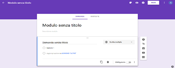immagine di un form vuoto di google